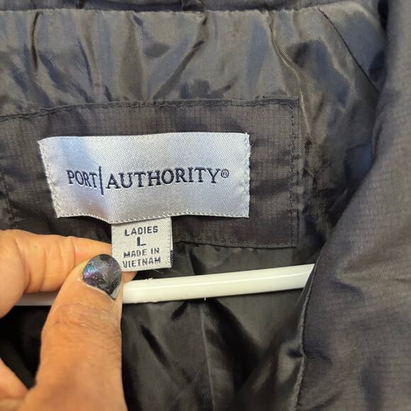 Port Authority Jacket L Quilted Puffer Black Puffer Zip Up Children’s Hospital - Picture 4 of 10